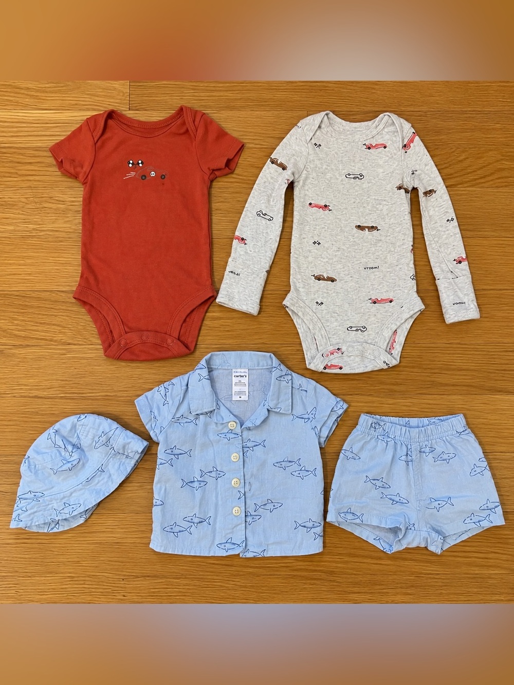 Carter’s Baby Boy Newborn NB 5-Piece Clothing Lot